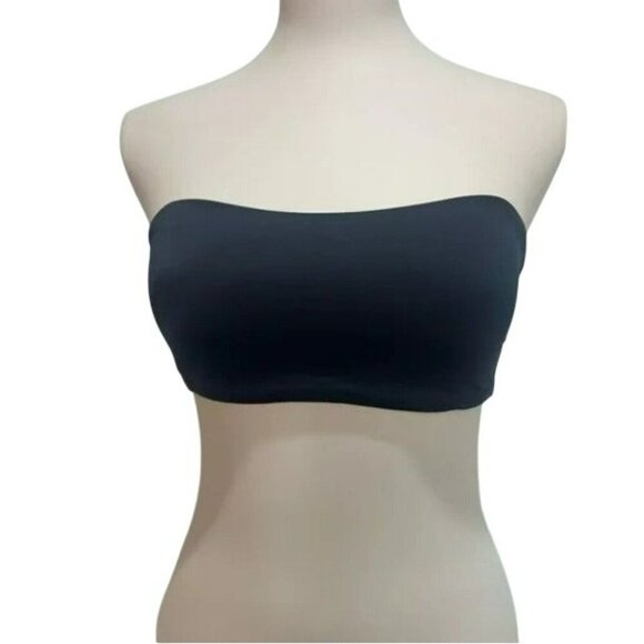 Andie Swim The Bora Bora Black Top Eco Nylon Removable Straps Strapless Small - Picture 2 of 10
